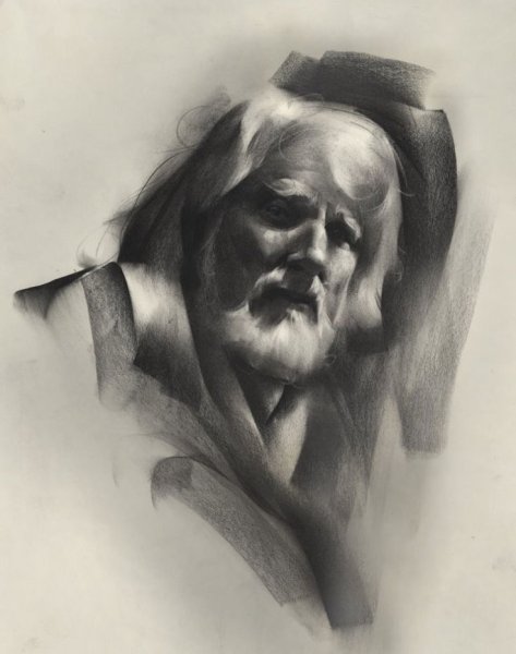 Casey Baugh портреты углем