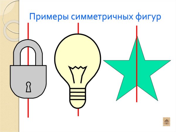 Симметричные предметы рисунки
