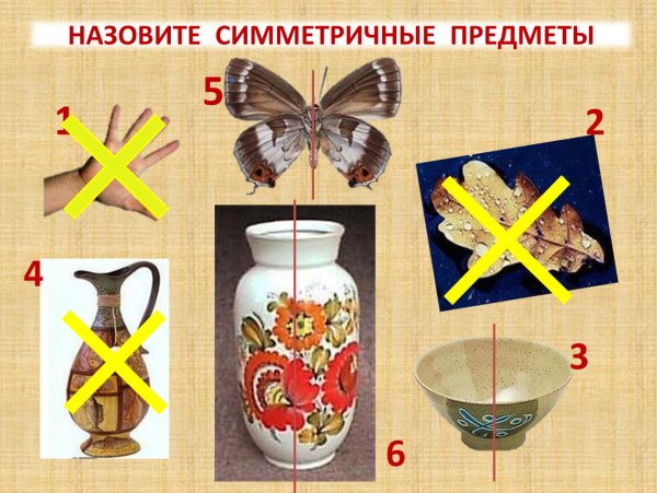 Симметричные предметы 2 класс