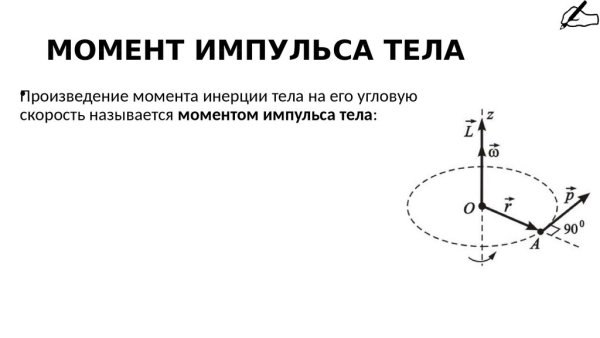Момент импульса тела