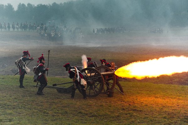 Артиллерия Бородинское поле 1812