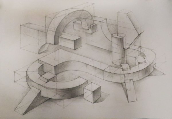 Архитектурная объемно пространственная композиция СПБГАСУ
