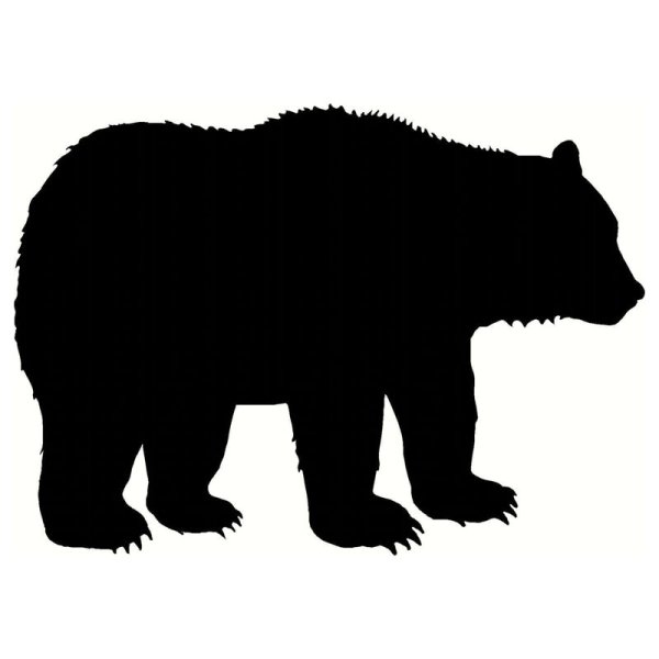 Силуэт медведя
