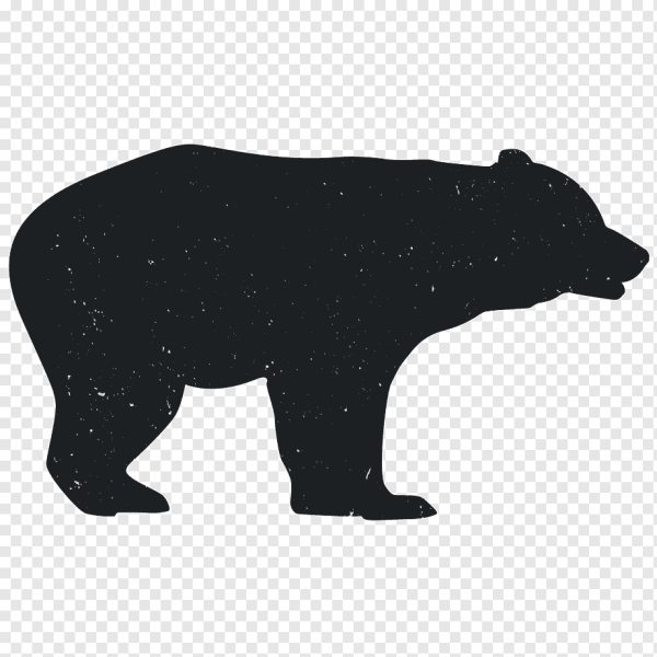 Силуэт медведя