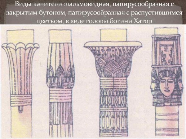 Пальмовидная Капитель Египет