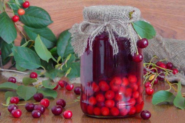 Вишневый компот закатка
