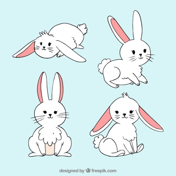 Маленький зайчик рисунок
