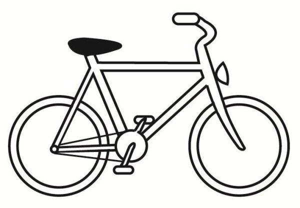 Велосипед раскраска