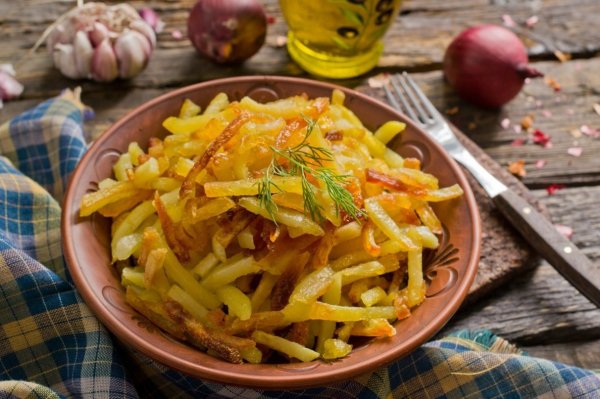 Вкусная жареная картошка