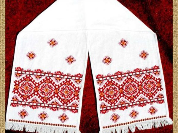 Национальные Белорусские узоры на полотенцах