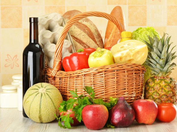 Корзина с продуктами