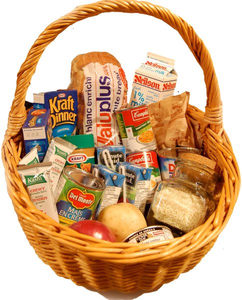 Продуктовая корзина без фона