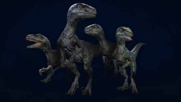 Велоцераптор Блю Эхо Чарли Дельта мир Юрского периода