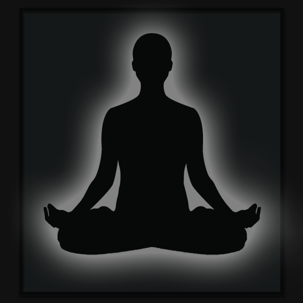 Человек в позе лотоса
