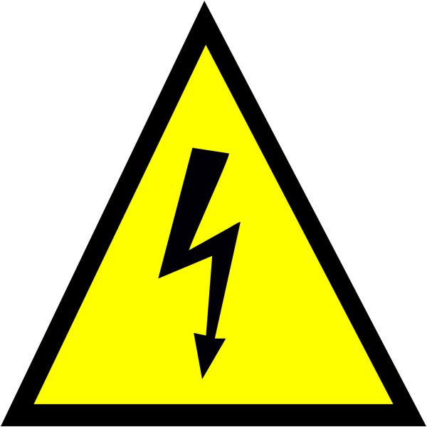 Знак молния 100х100х100мм