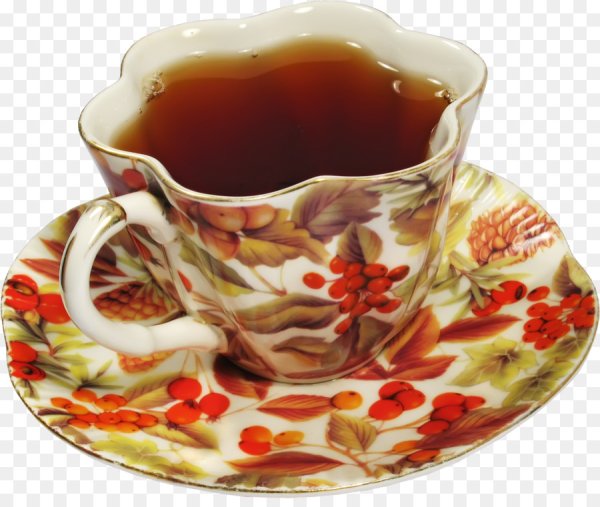 Красивая чашка с чаем