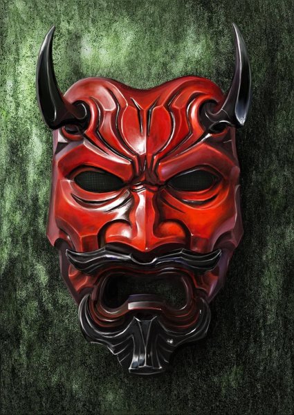 Самурай в маске Oni