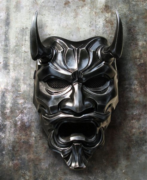 Японская маска Hannya самурая