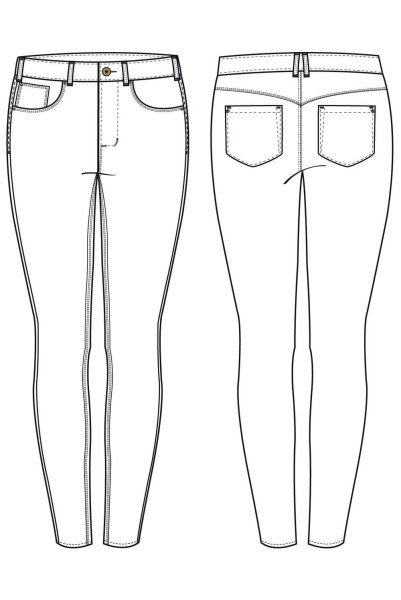 Эскиз джинсов