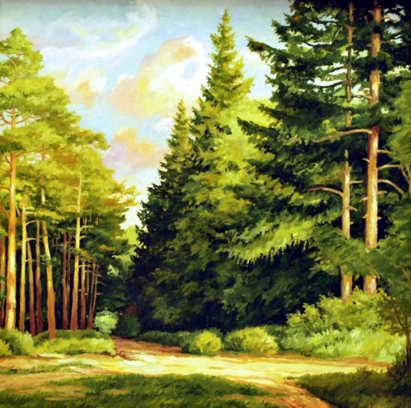 Художник Зайнуллин Вадим картины зима