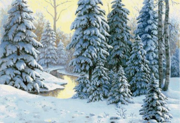 Художник Мельников Александр зима