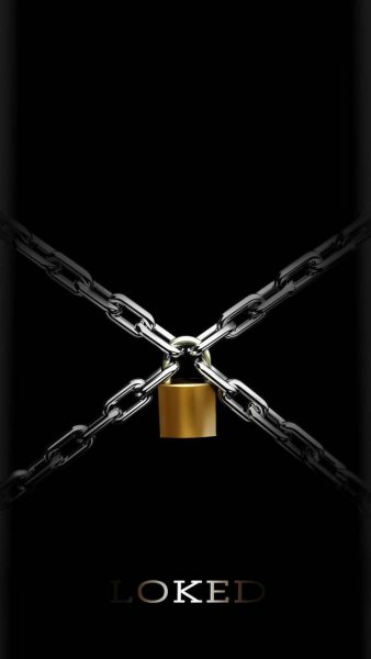 Lock на черном фоне