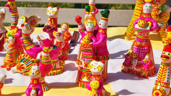 Филимоновская свистулька роспись