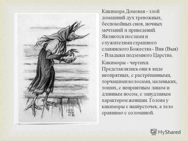 Кикимора Болотная Славянская мифология