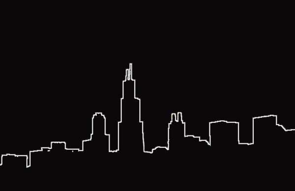 Фон очертания города