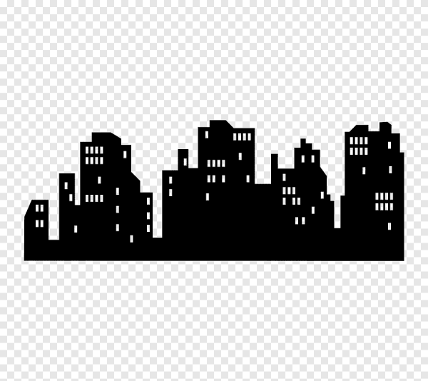 Силуэты домов города