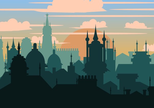 Силуэт древнего города