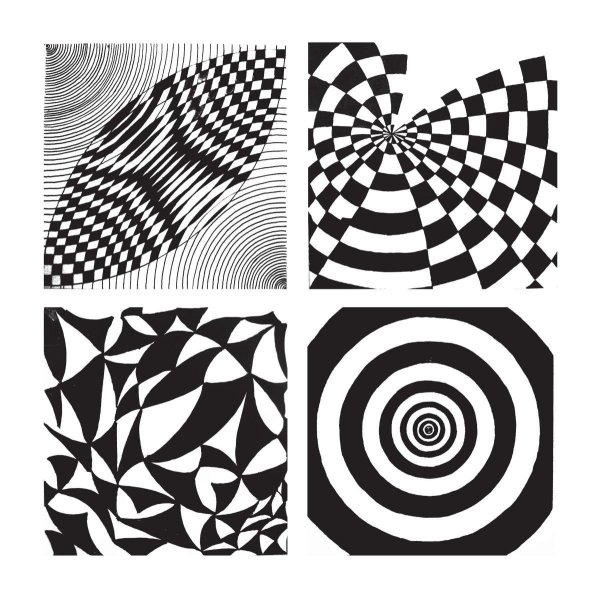 Графическая композиция из геометрических фигур