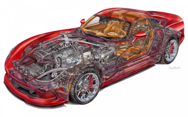 Днище dodge Viper