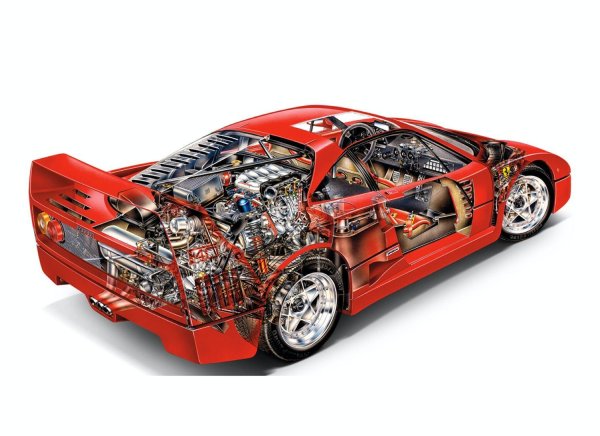 Ferrari f40 двигатель