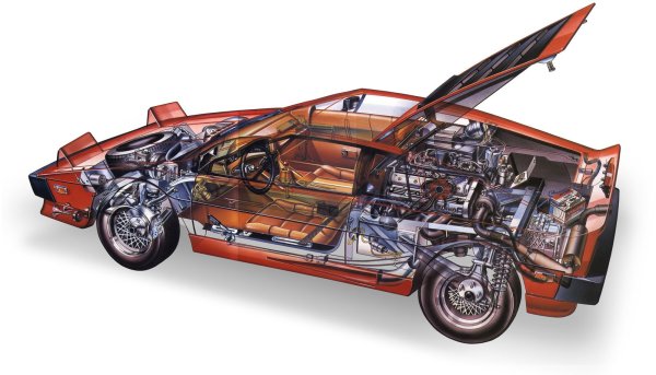 Lotus Esprit s1 чертеж