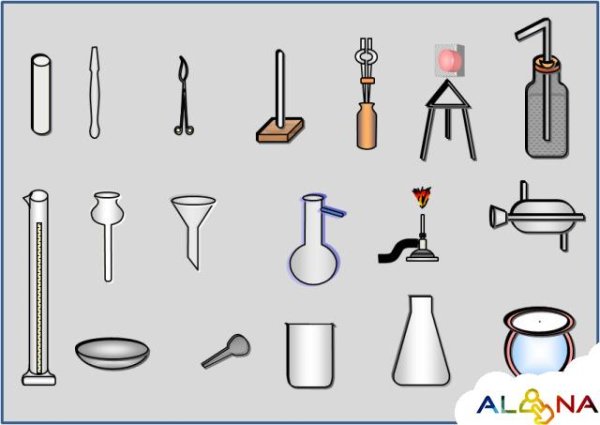 Химическая посуда рисование