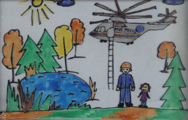 Рисунок на тему МЧС России
