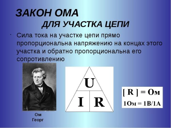 Закон Ома 7 класс физика