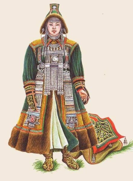 Традиционная одежда якутов 17 века