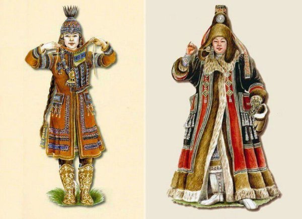 Традиционная одежда якутов 17 век