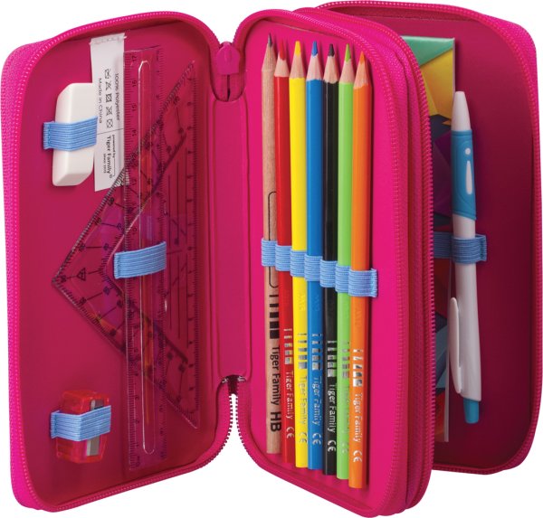 Tiger Family пенал Cosmos Hearts цвет синий 226974