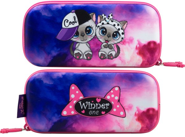 Winner one / школьный пенал для девочки