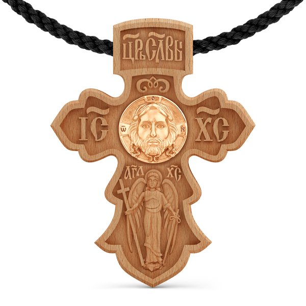 Деревянный крестик нательный