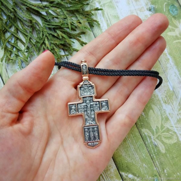 Крест нательный серебро благоразумный разбойник