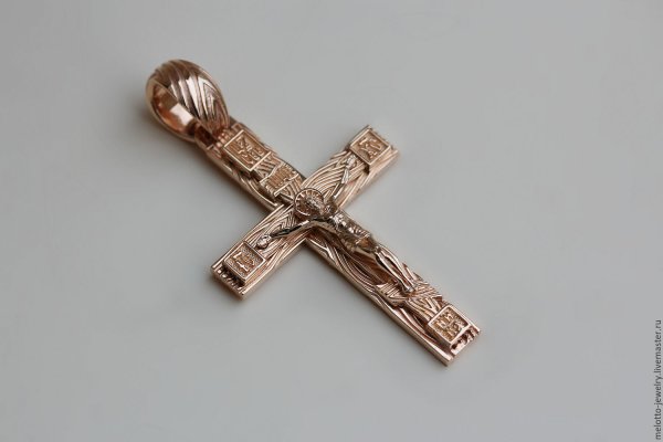 Крест золотой мужской