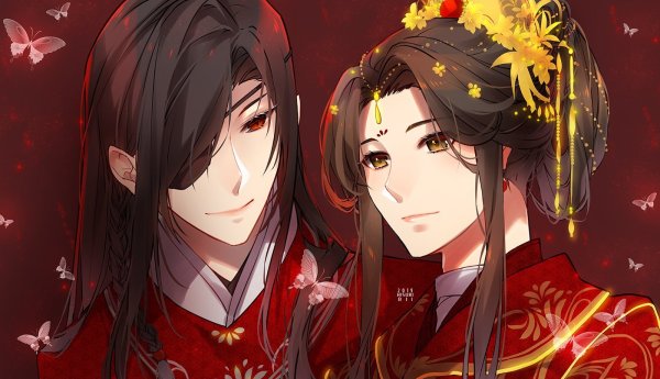 Аниме благословение небожителей се Лянь и Хуа Чэн