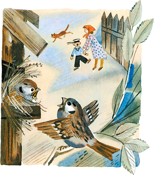 Сказка Максима Горького Воробьишко