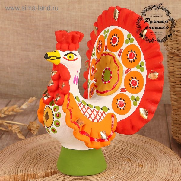 Дымковская игрушка петушок