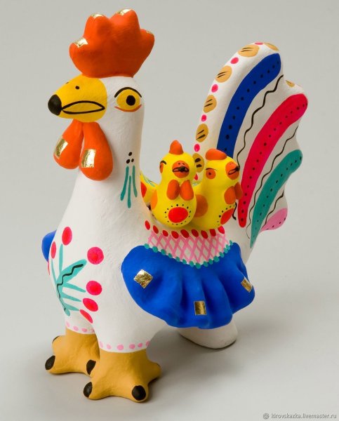 Лепка петух по мотивам дымковской игрушки
