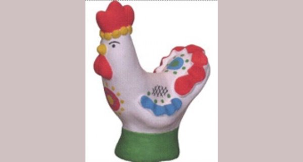 Дымковская игрушка петушок индюк